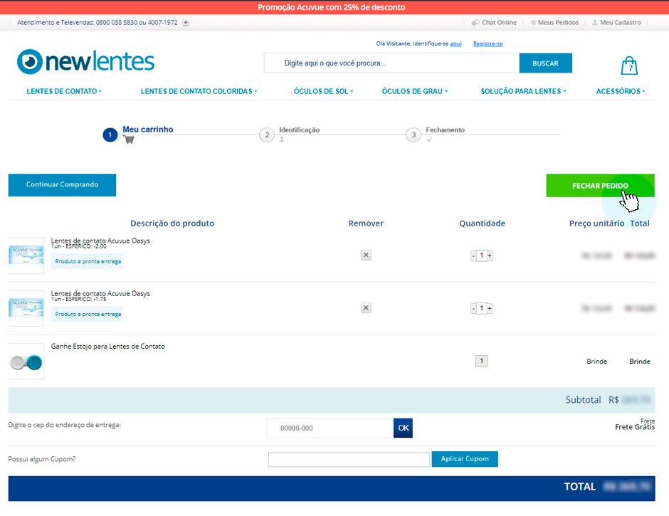 Cupom de desconto new lentes Clearance